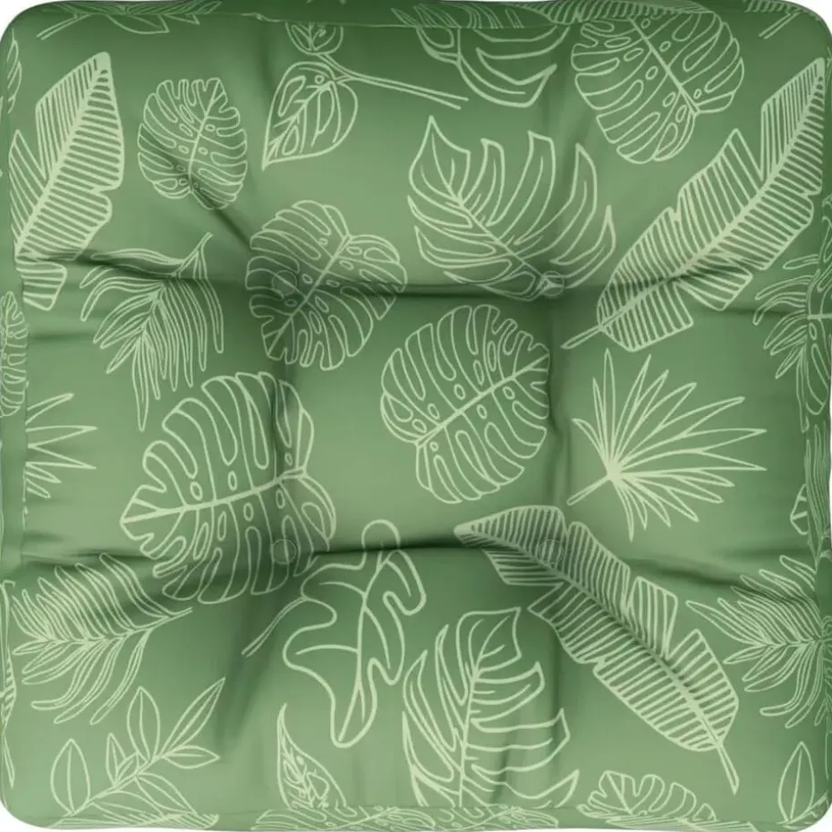 vidaXL - Palletkussen - Groen - Stof - 60 x 60 x 12 cm