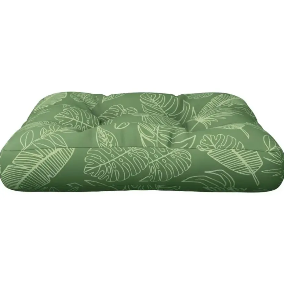vidaXL - Palletkussen - Groen - Stof - 60 x 60 x 12 cm