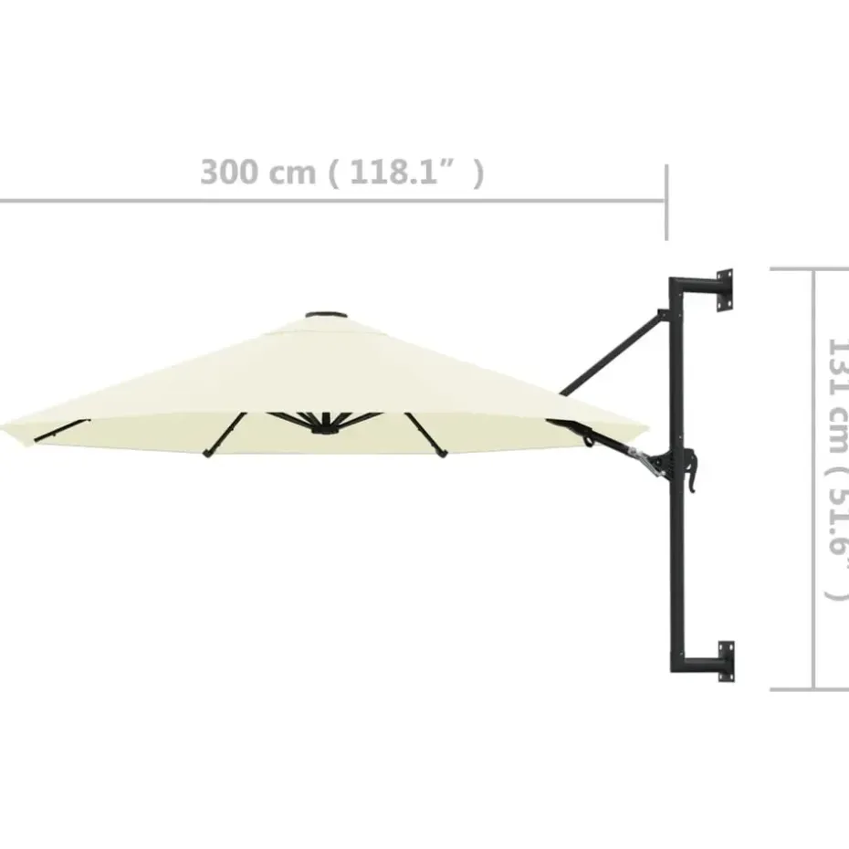 vidaXL - Parasol - Beige
