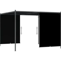 vidaXL - Pergola - Antraciet - Staal