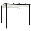 vidaXL - Pergola - Crème - Staal