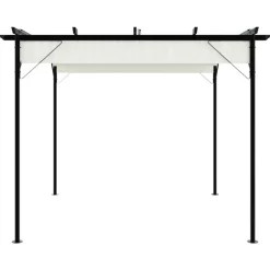 vidaXL - Pergola - Crème - Staal