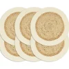 vidaXL - Placemat - Bruin - Katoen - 6 stuks