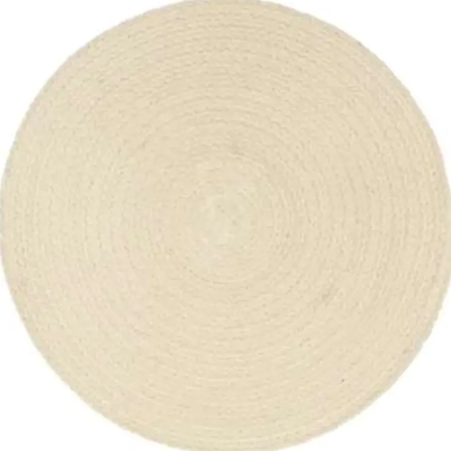 vidaXL - Placemat - Bruin - Katoen - 6 stuks