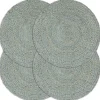 vidaXL - Placemat - Groen - Jute - 4 stuks
