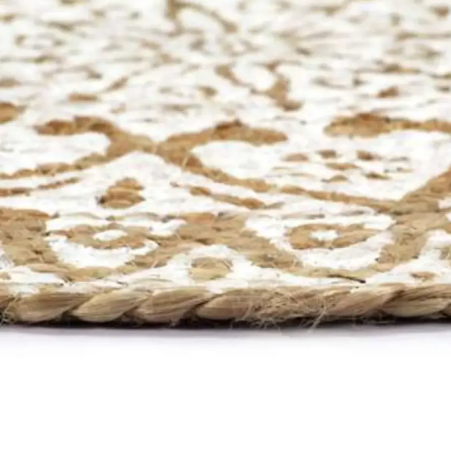 vidaXL - Placemat - Wit - Jute - 6 stuks