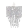 vidaXL - Plafondlamp - Transparent - Staal - 22.5 x 30.5 cm