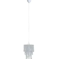 vidaXL - Plafondlamp - Transparent - Staal - 22.5 x 30.5 cm