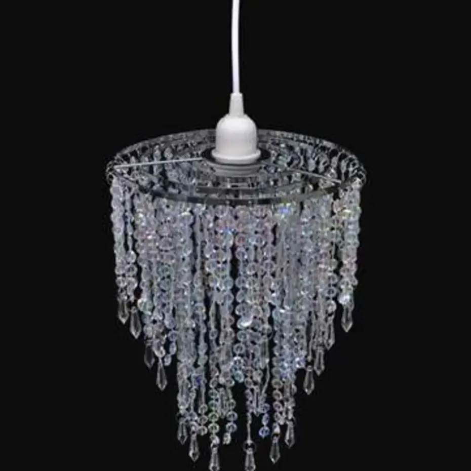 vidaXL - Plafondlamp - Transparent - Staal - 22.5 x 30.5 cm