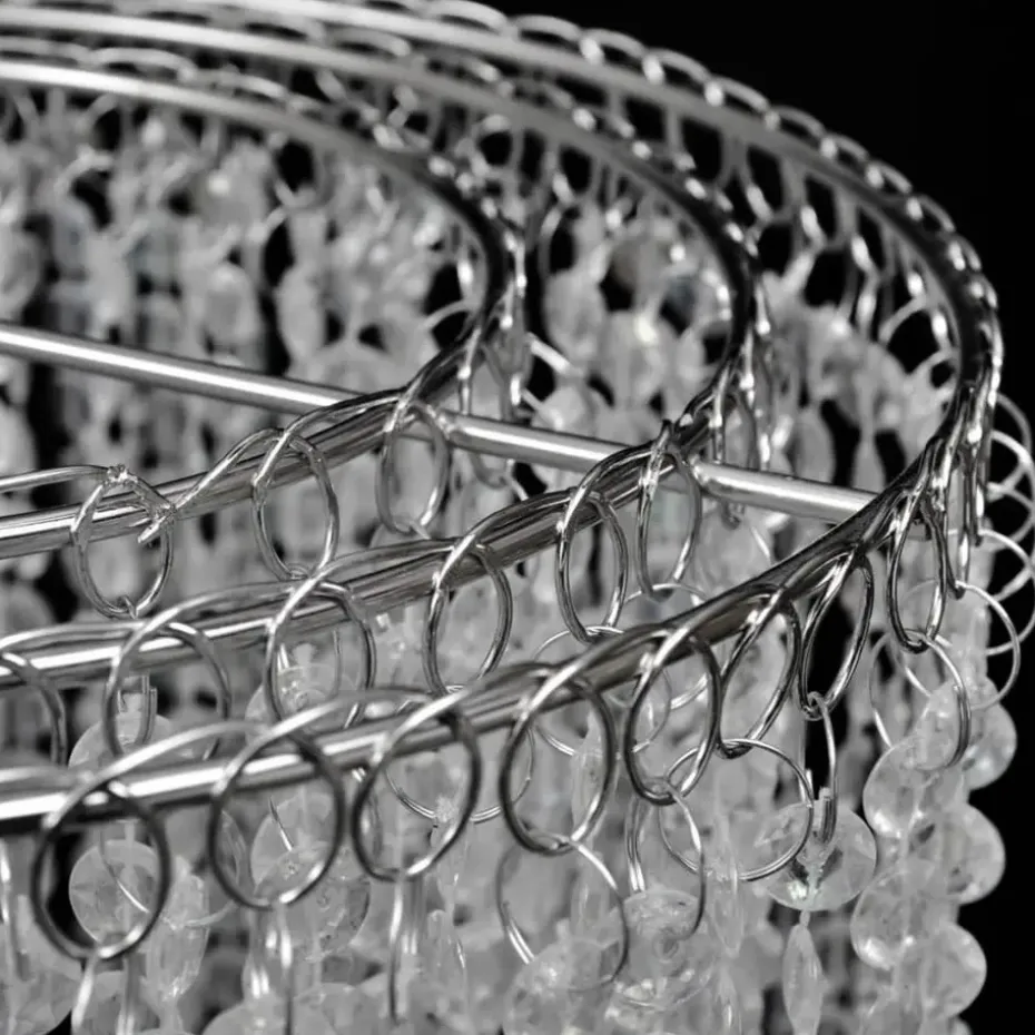 vidaXL - Plafondlamp - Transparent - Staal - 26 x 70 cm