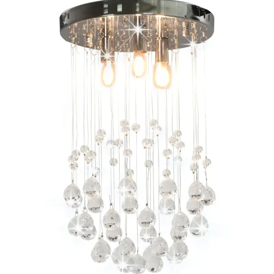 vidaXL - Plafondlamp - Zilver - Metaal