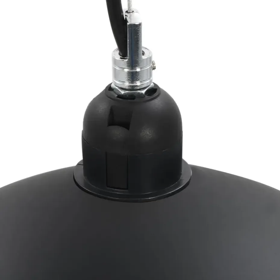 vidaXL - Plafondlamp - Zwart - Metaal - 40 cm - 2 stuks