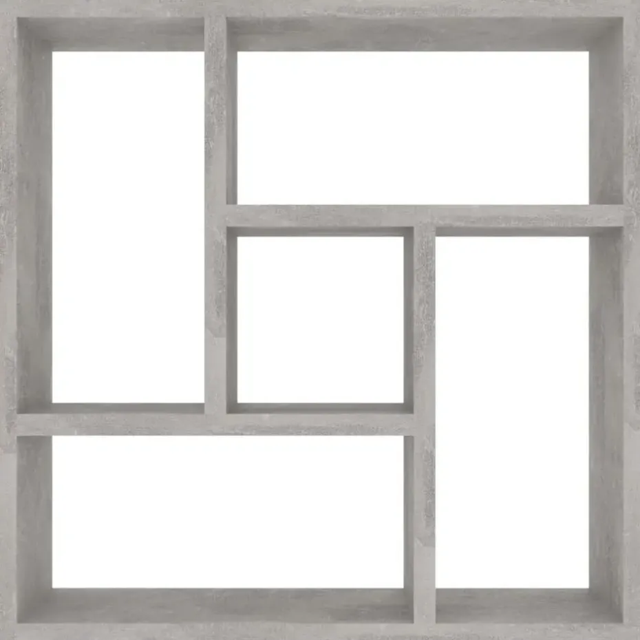 vidaXL - Plank - Grijs - Bewerkt hout