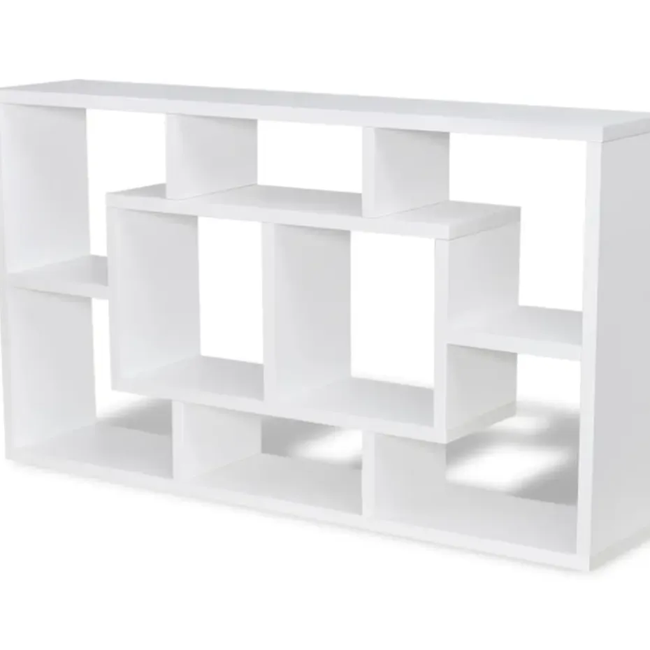 vidaXL - Plank - Wit - Bewerkt hout