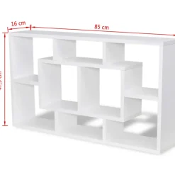 vidaXL - Plank - Wit - Bewerkt hout