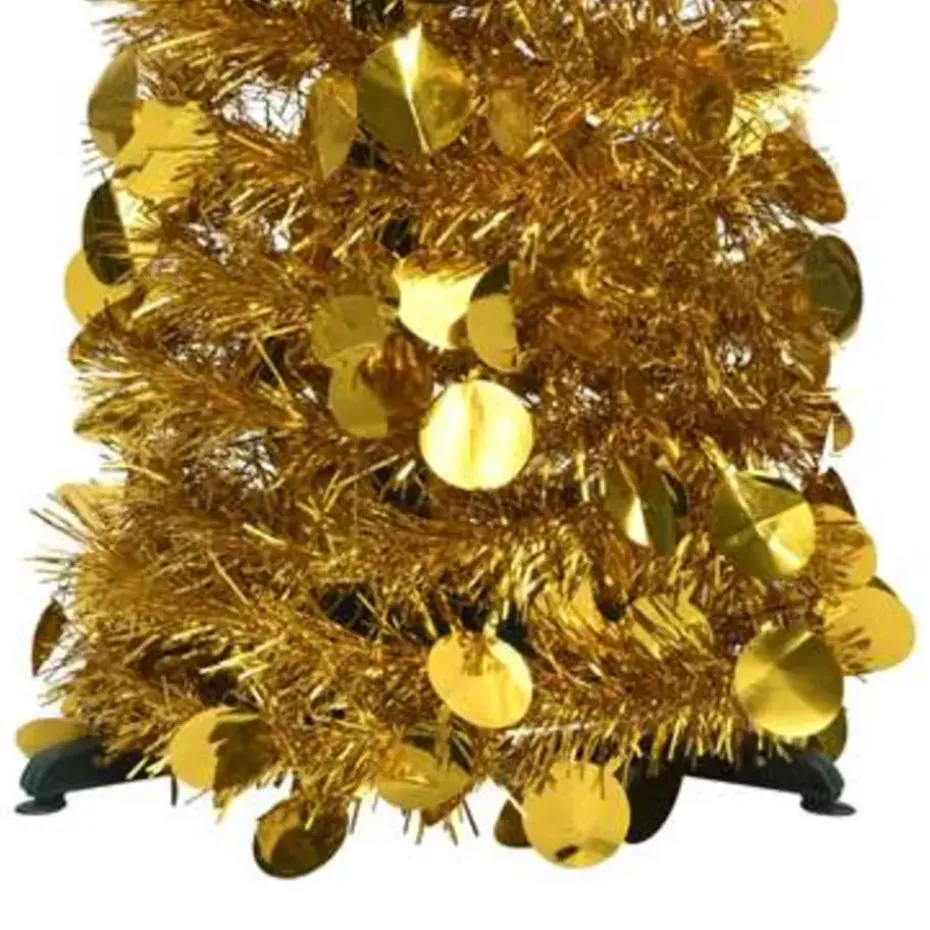 vidaXL - Pop-up Kerstboom - Goud - 120 x 25 cm