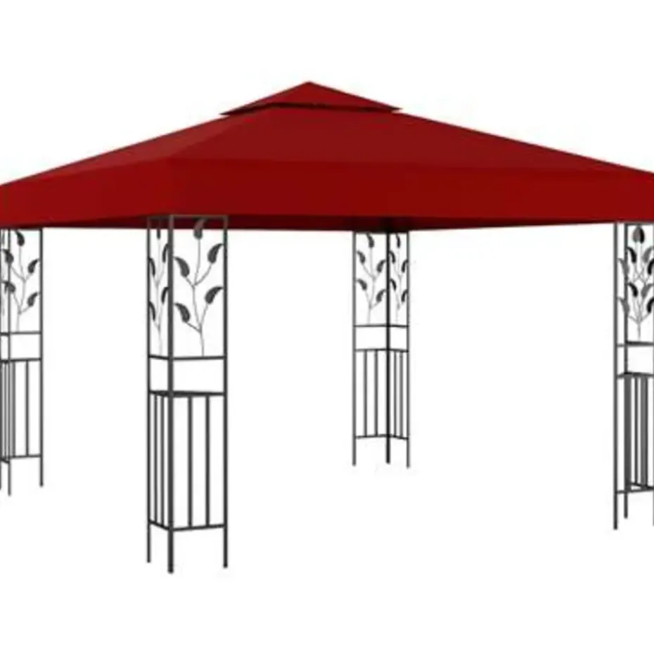 vidaXL - Prieel - Rood - Stof