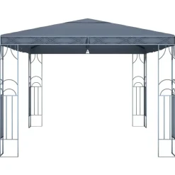 vidaXL - Prieel Met Lichtslinger - Antraciet - Stof - 400 x 300 cm