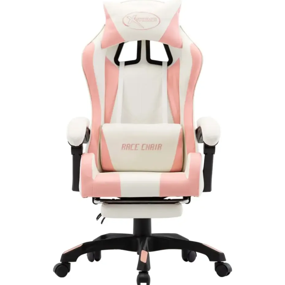 vidaXL - Race Stoel - Roze - Kunstleer
