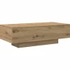 vidaXL - Rechthoekige Salontafel - Artisanaal eiken - Hout - 100x49.5x31 cm