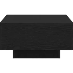 vidaXL - Rechthoekige Salontafel met 4 lades - Zwart eiken - Hout - 90x60 cm