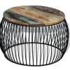 vidaXL - Salontafel - Bruin - Hout - 68 x 37 cm