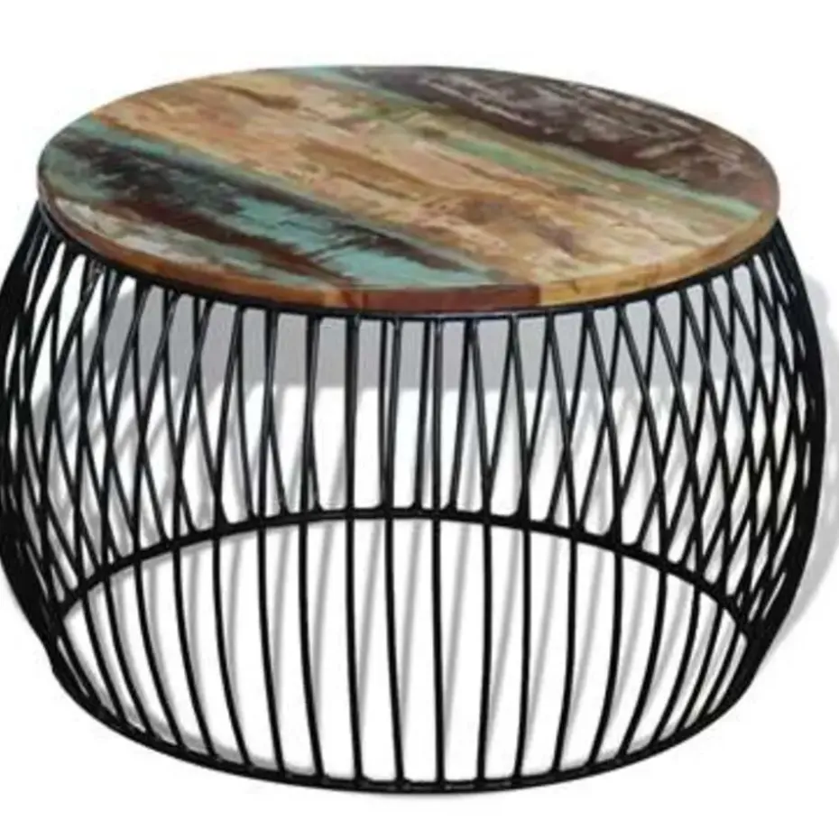 vidaXL - Salontafel - Bruin - Hout - 68 x 37 cm