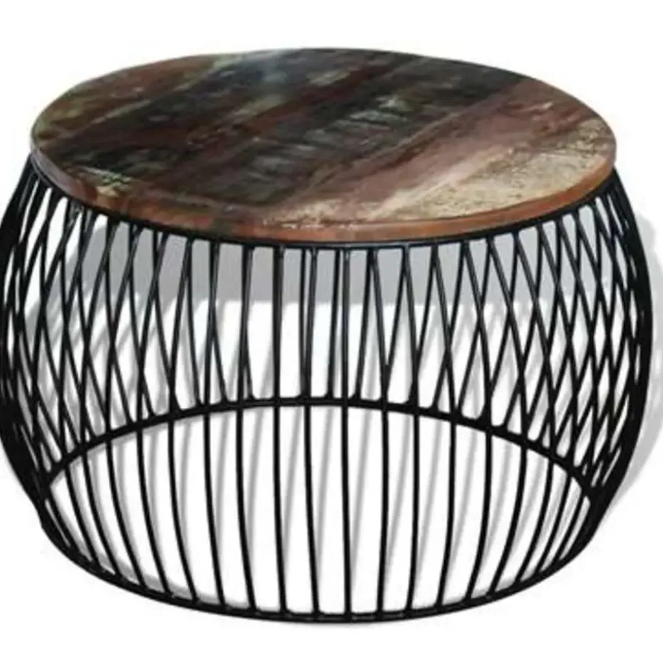 vidaXL - Salontafel - Bruin - Hout - 68 x 37 cm