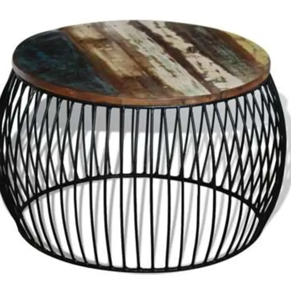vidaXL - Salontafel - Bruin - Hout - 68 x 37 cm