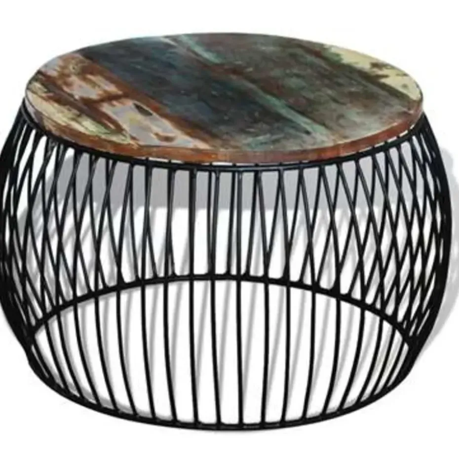 vidaXL - Salontafel - Bruin - Hout - 68 x 37 cm