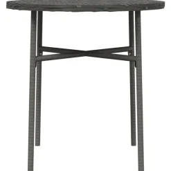 vidaXL - Salontafel - Grijs - Poly rattan