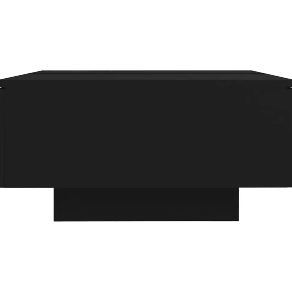 vidaXL - Salontafel - Zwart - Bewerkt hout - 90 x 60 x 31 cm
