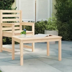 vidaXL - Salontafel Rechthoekig - Naturel - Massief grenenhout - 82,5x50,5x45 cm