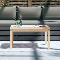 vidaXL - Salontafel Rechthoekig - Naturel - Massief grenenhout - 82,5x50,5x45 cm