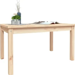 vidaXL - Salontafel Rechthoekig - Naturel - Massief grenenhout - 82,5x50,5x45 cm