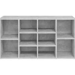 vidaXL - Schoenenbank - Grijs - Bewerkt hout - 103x30x55 cm