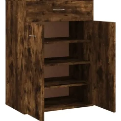 vidaXL - Schoenenkast - Bruin - Bewerkt hout