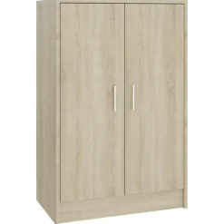 vidaXL - Schoenenkast - Bruin - Bewerkt hout - 60 x 35 x 92 cm