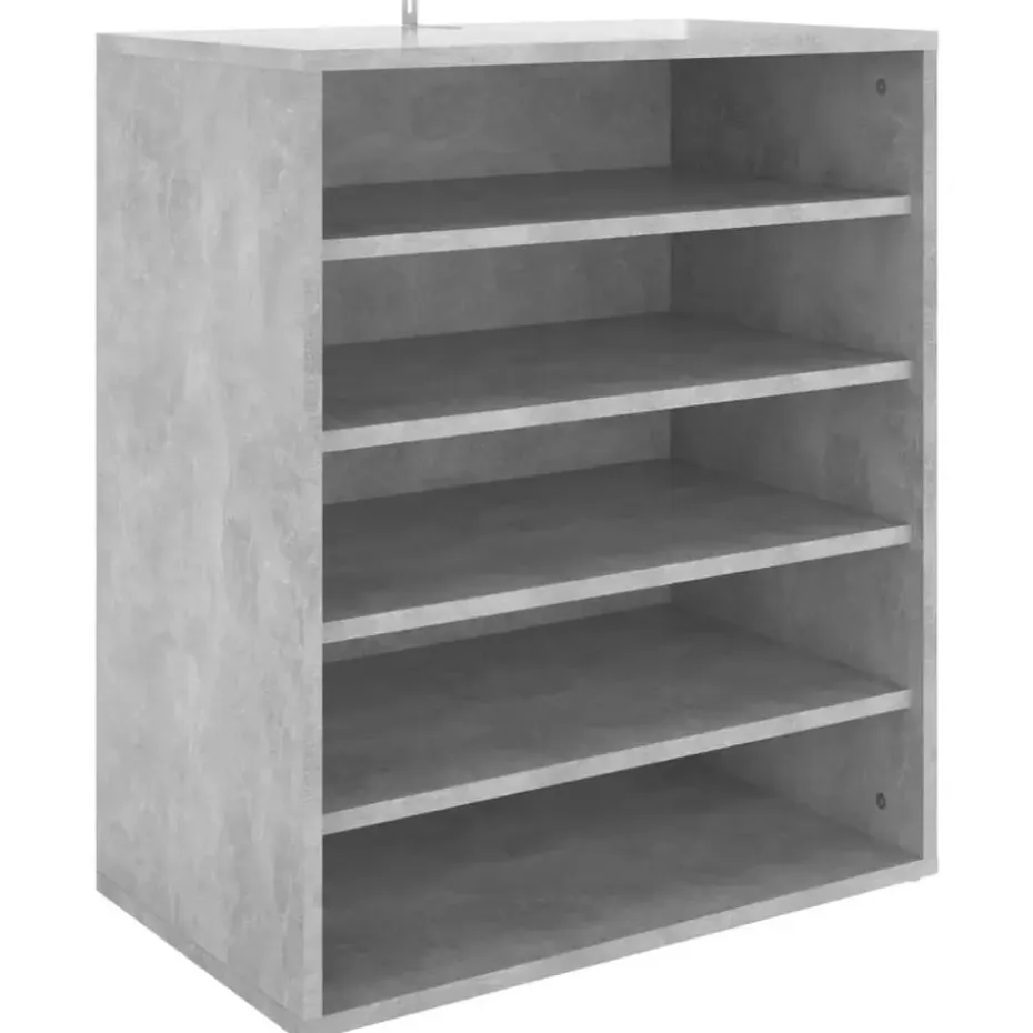 vidaXL - Schoenenkast - Grijs - Bewerkt hout - 60 x 35 x 70 cm