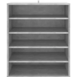 vidaXL - Schoenenkast - Grijs - Bewerkt hout - 60 x 35 x 70 cm