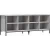vidaXL - Schoenenkast 8 paar met 8 vakken - Grijs sonoma eiken - 131x35x50 cm