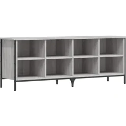 vidaXL - Schoenenkast 8 paar met 8 vakken - Grijs sonoma eiken - 131x35x50 cm