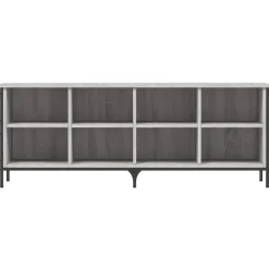 vidaXL - Schoenenkast 8 paar met 8 vakken - Grijs sonoma eiken - 131x35x50 cm