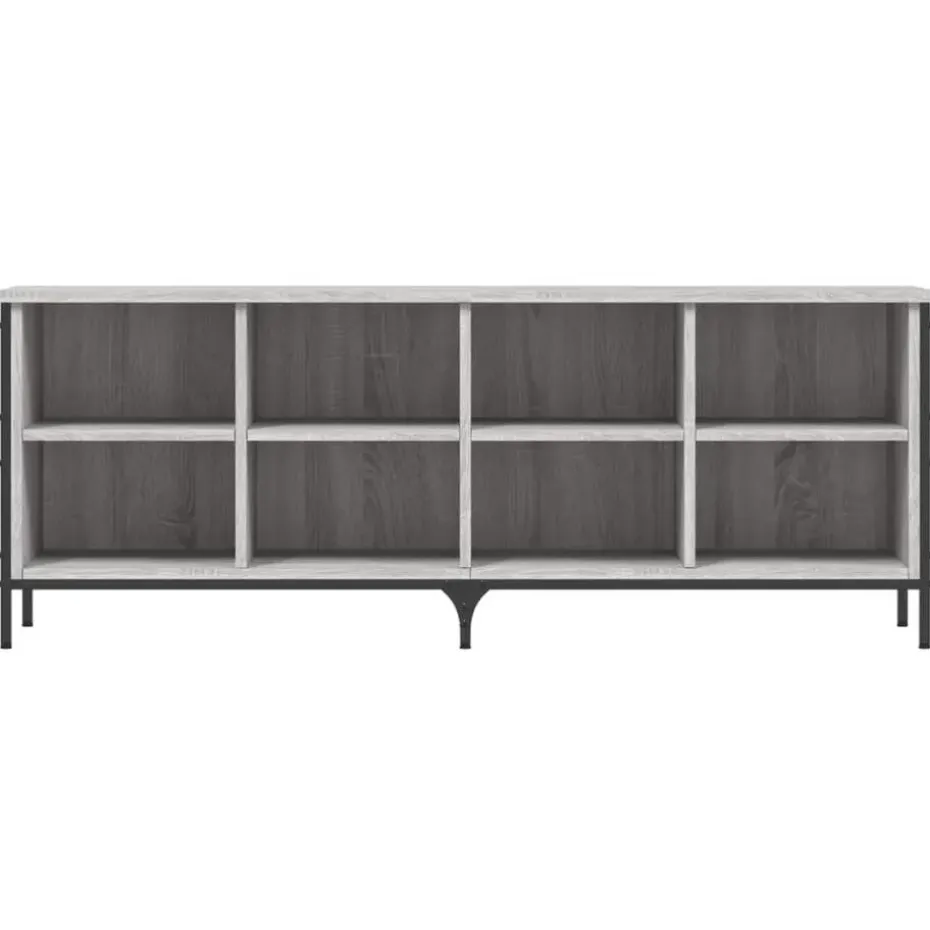 vidaXL - Schoenenkast 8 paar met 8 vakken - Grijs sonoma eiken - 131x35x50 cm