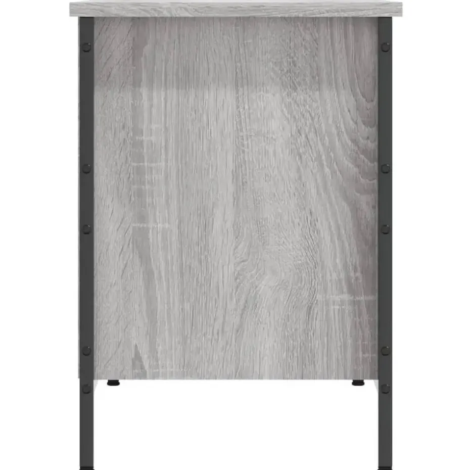 vidaXL - Schoenenkast 8 paar met 8 vakken - Grijs sonoma eiken - 131x35x50 cm