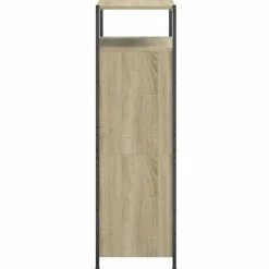 vidaXL - Schoenenkast 6 paar met 2 kleppen - Sonoma eiken - Hout - 60x34x112 cm