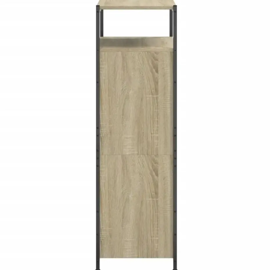 vidaXL - Schoenenkast 6 paar met 2 kleppen - Sonoma eiken - Hout - 60x34x112 cm