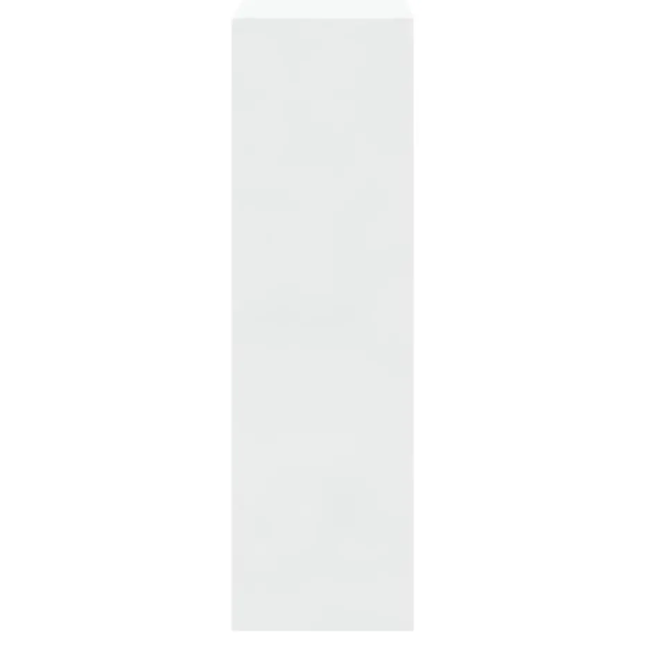 vidaXL - Schoenenkast 4 paar met 2 kleppen - Hoogglans wit - Hout - 63x24x81 cm