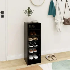 vidaXL - Schoenenkast - Zwart - Bewerkt hout - 31.5 x 35 x 92 cm
