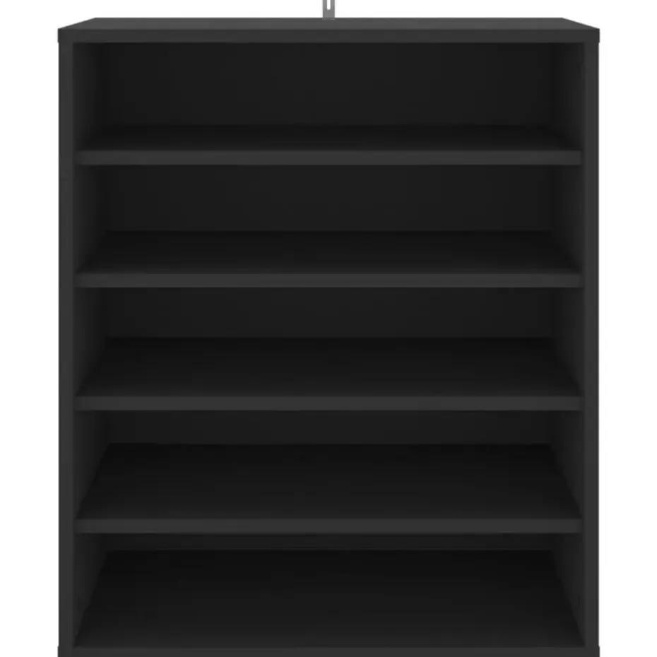 vidaXL - Schoenenkast - Zwart - Bewerkt hout - 60 x 35 x 70 cm